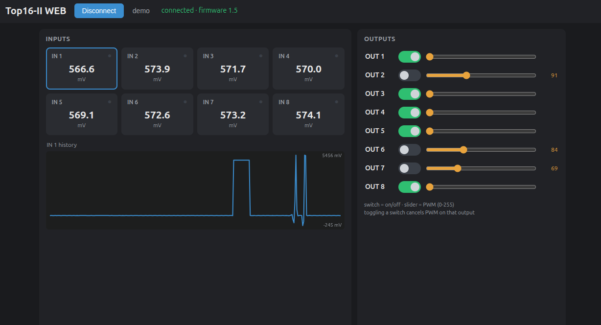 Top16 II web app